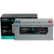 АККУМУЛЯТОР ABSEL PLATINUM AGM 12V 105AH 950A (394*175*190) 0 (R+)