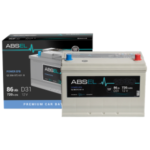 АККУМУЛЯТОР ABSEL POWER EFB 12V 86AH 720A (305*171*221) 0 (R+)